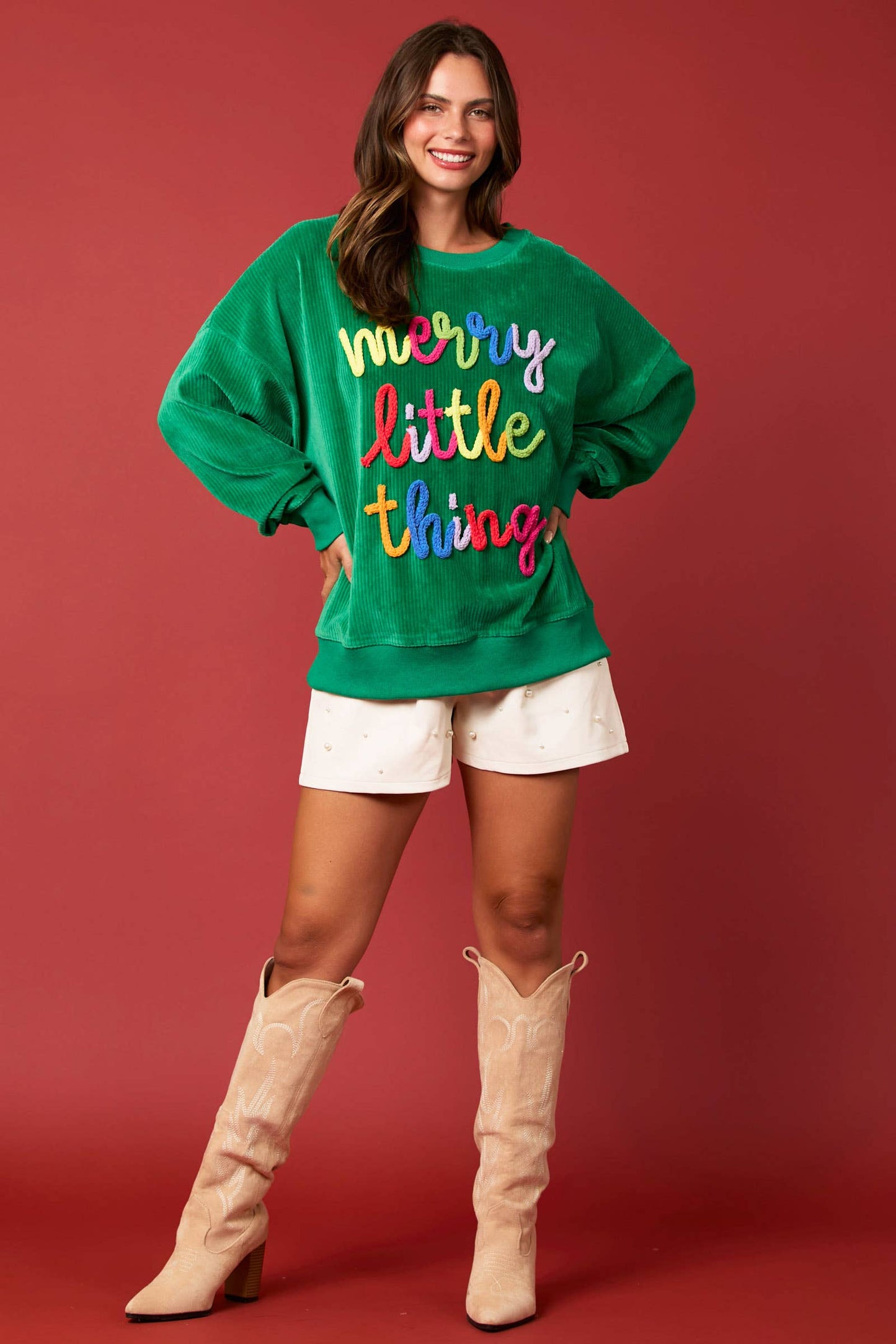 Multi Color Embroidery Sweatshirts