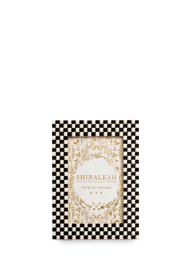 ROMA 4" x 6" MOSAIC PICTURE FRAME,BLACK