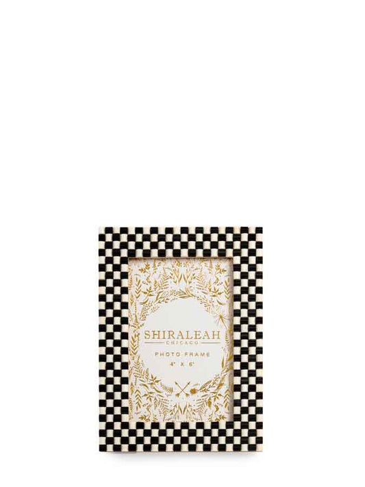 ROMA 4" x 6" MOSAIC PICTURE FRAME,BLACK