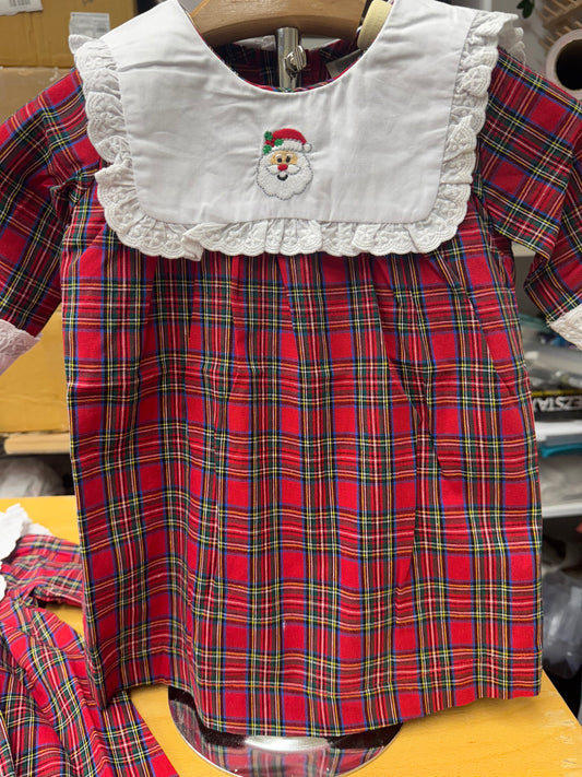 Red Plaid Santa Dress