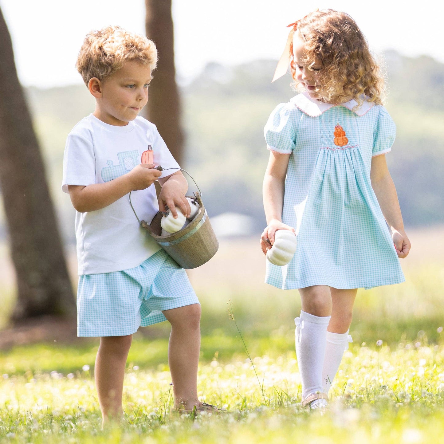 Pumpkin Patch Smocked Knit Dress