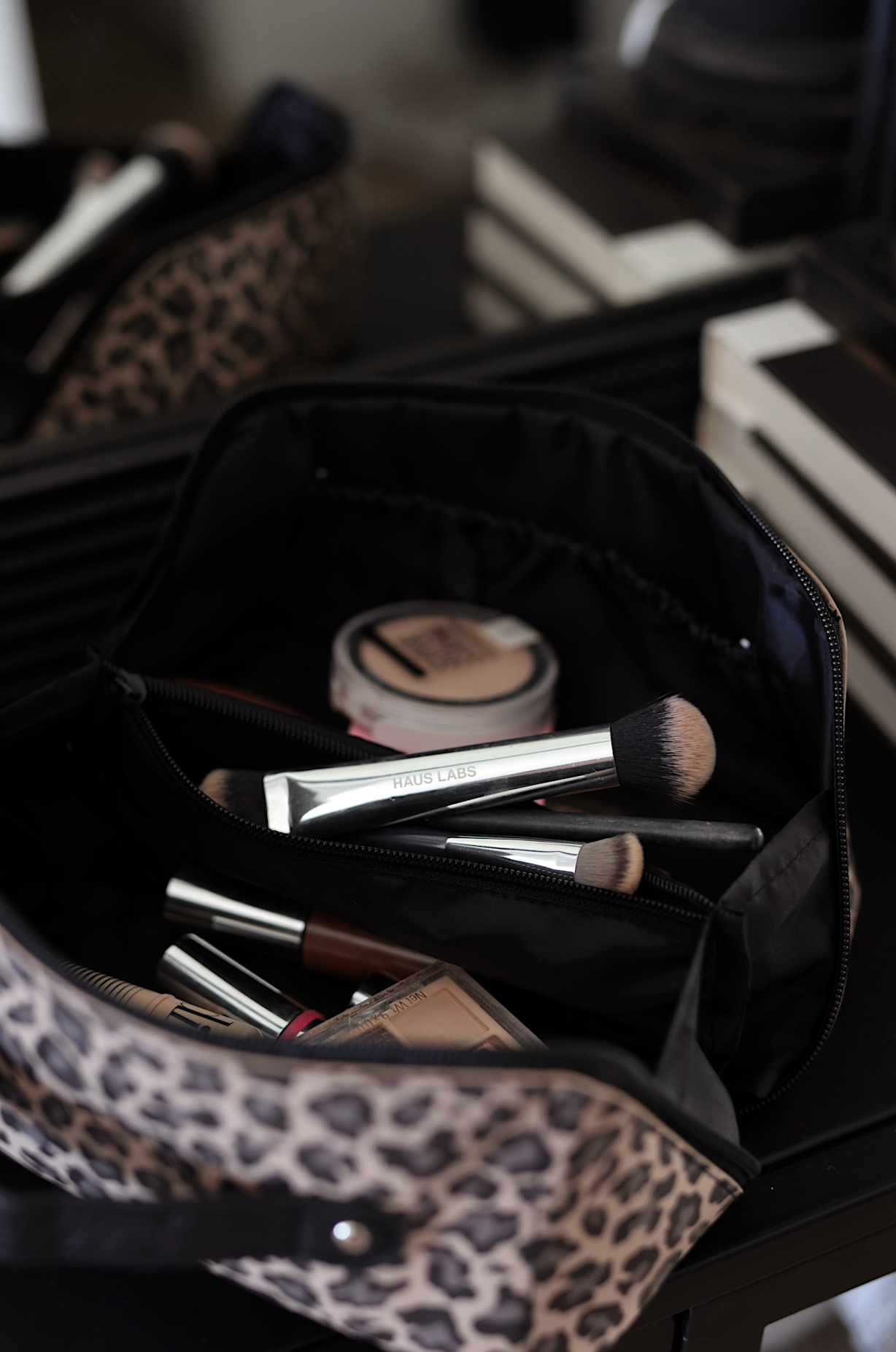 Hold All Make Up Bag - Traditional Cheetah