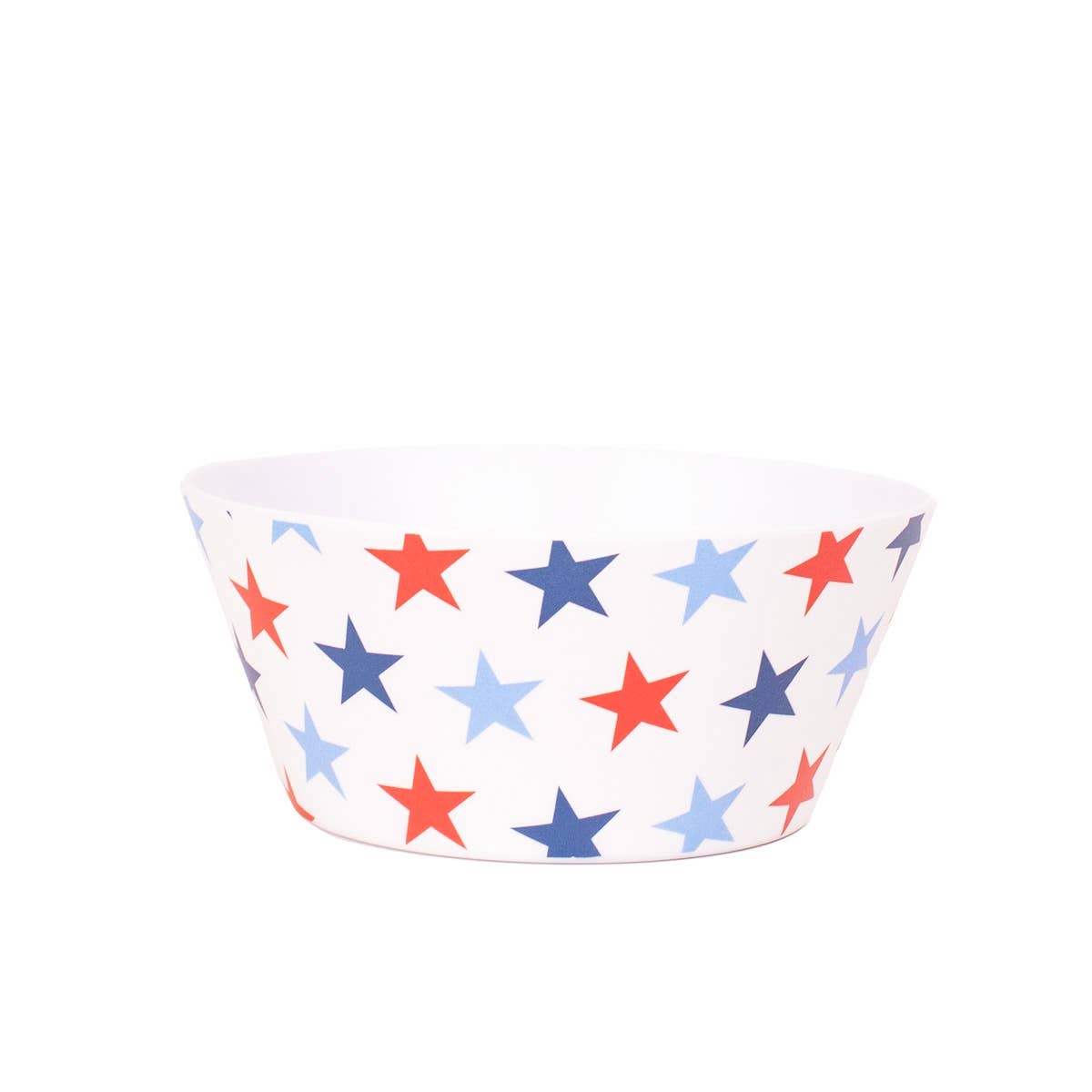 Stars Melamine Dip Bowl White/Red/Blue 6"