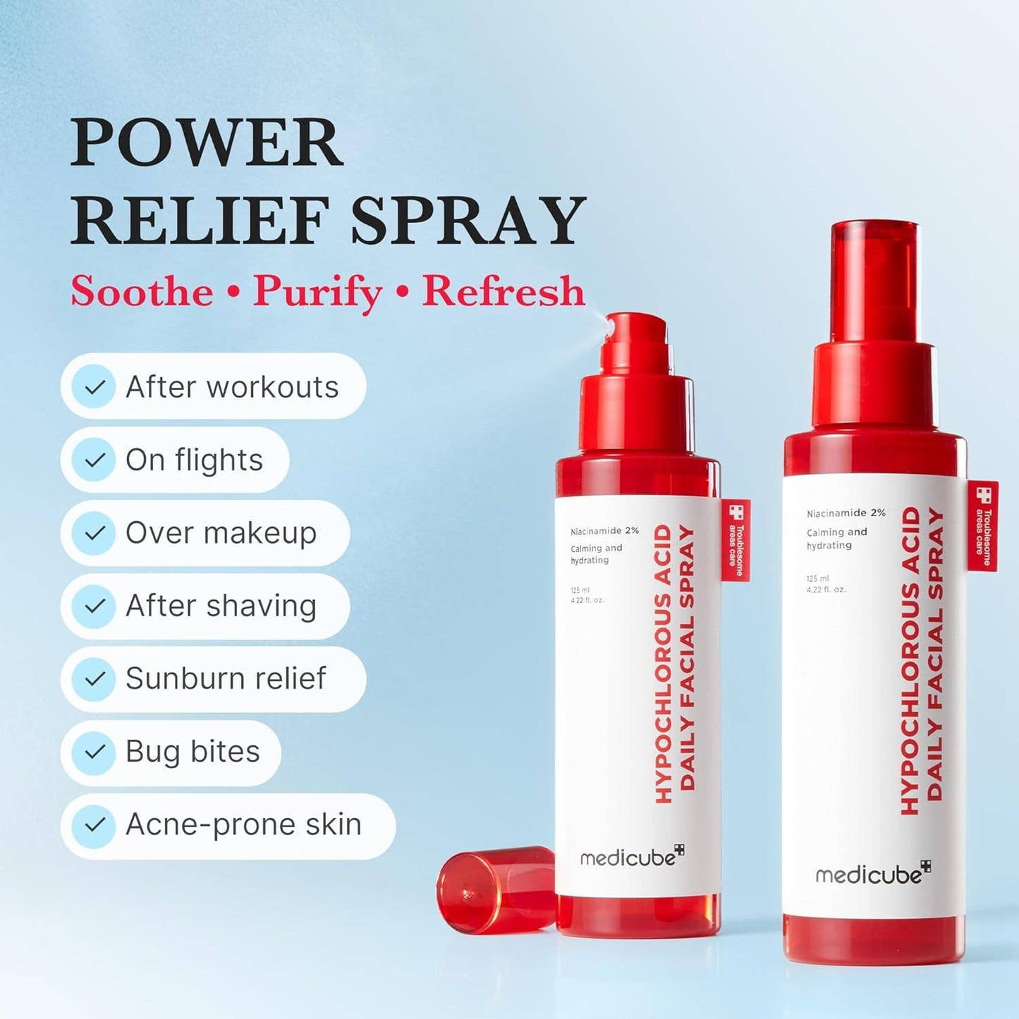 Medicube Power Soothing Spray, Hypochlorous Acid Spray