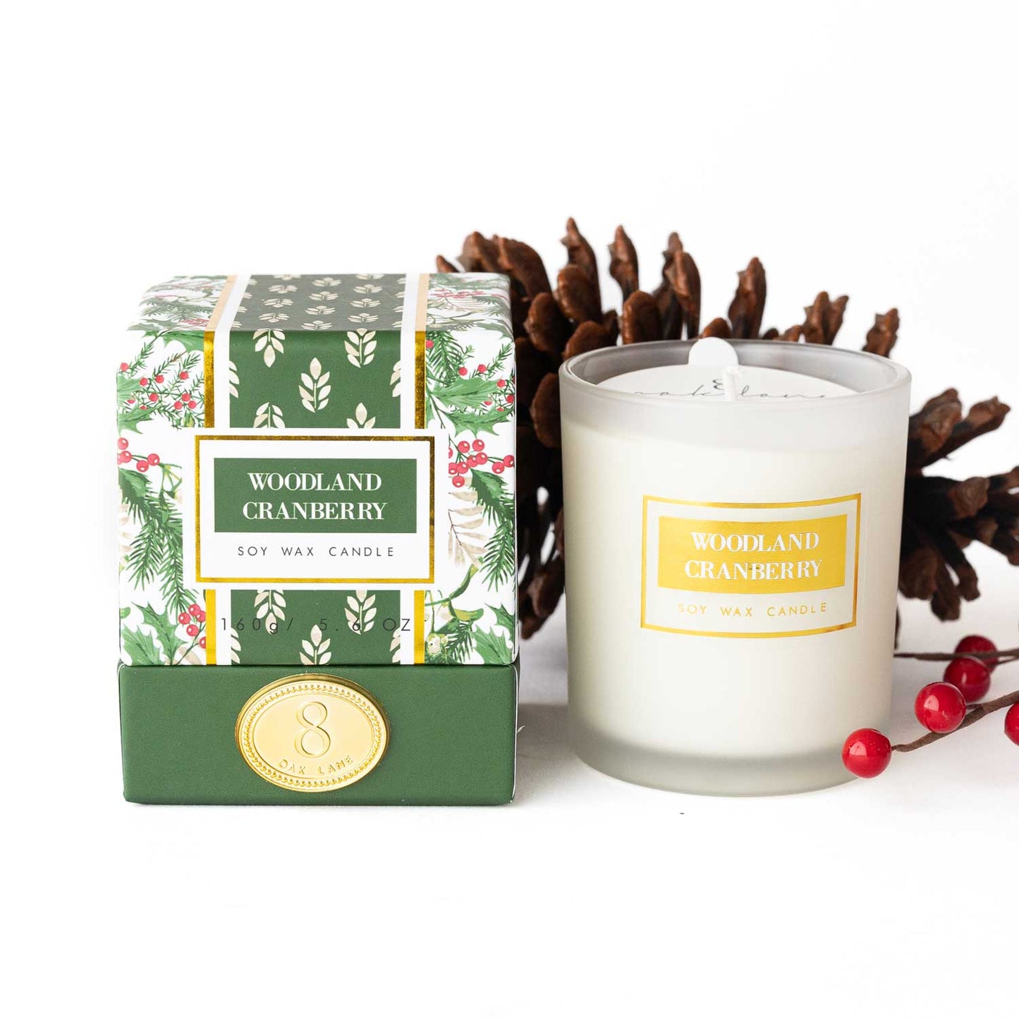 Woodland Cranberry Boxed Soy Candle, 5.6oz