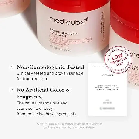 Medicube Red Succinic Acid Peeling Pad with Panthenol 70Pads