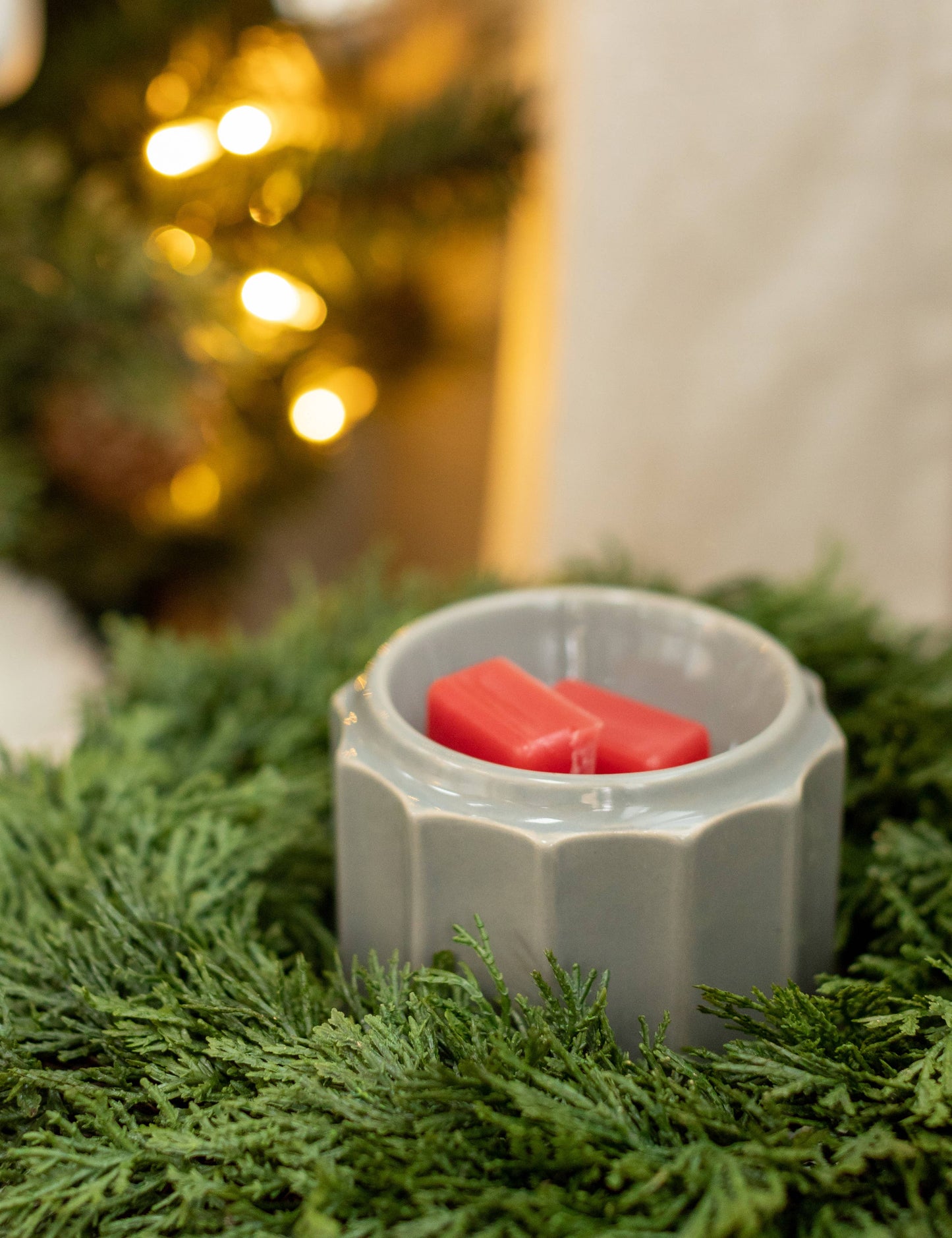 Grey Banded Wax Warmer