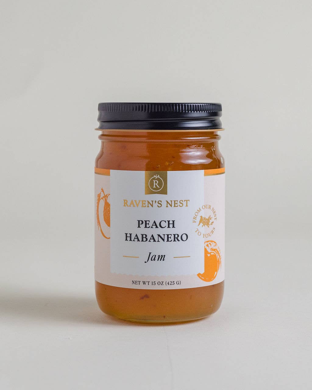 Peach Habanero Jam - 15 oz.