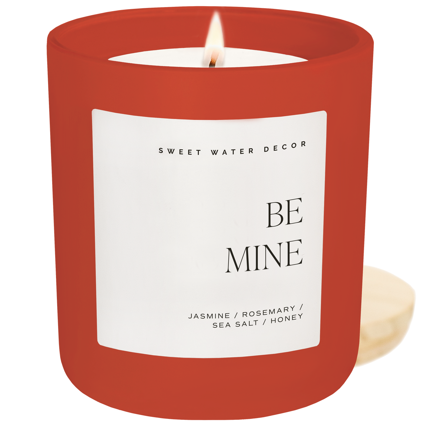 “Be Mine” 15 oz Soy Candle, Red Matte Jar - Valentine's Day