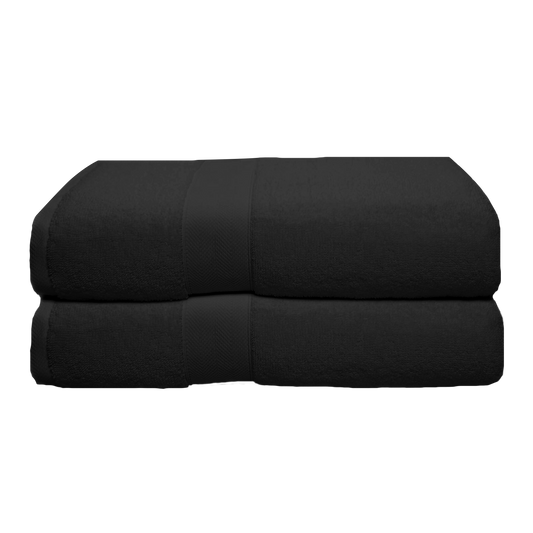 2 Piece Premium Bath Towels Set,100% Cotton,650 GSM, 27x54