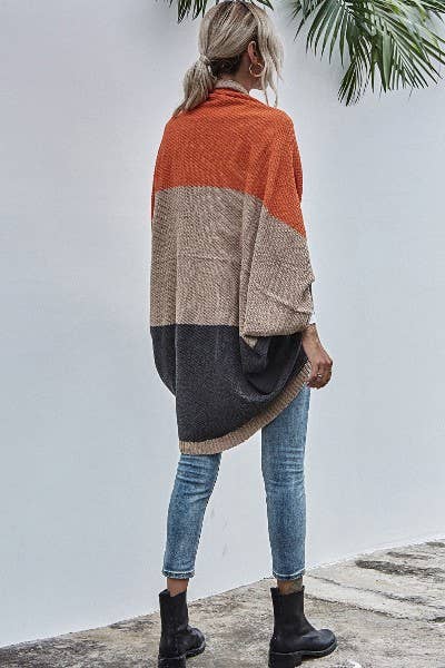 Color Block Cardigan