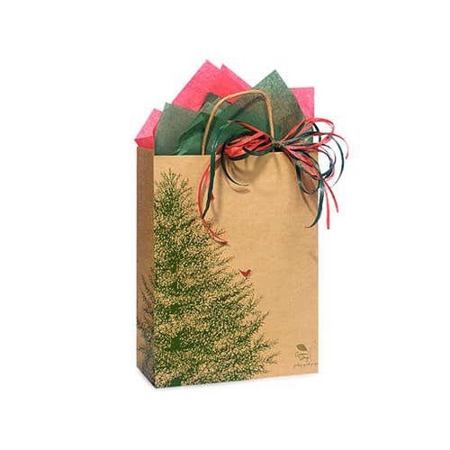 Evergreen Tree Christmas Paper Gift Bags