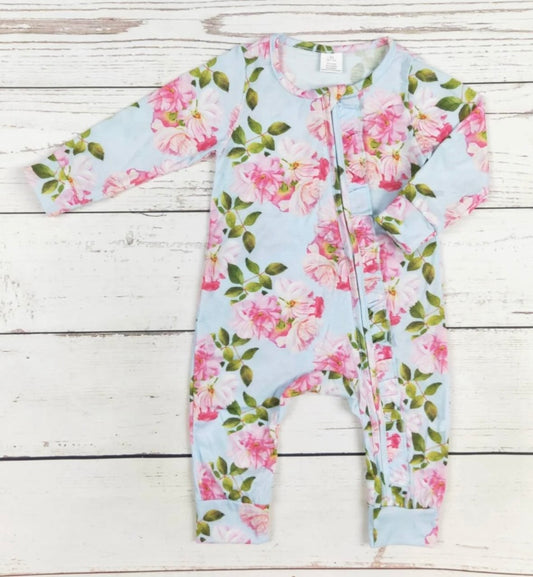 Baby Flower Bamboo Zippy Sleeper