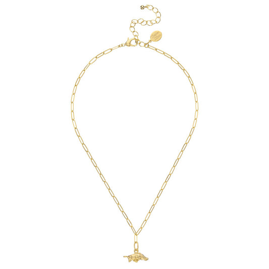 Mini Wild Boar on Paperclip Necklace