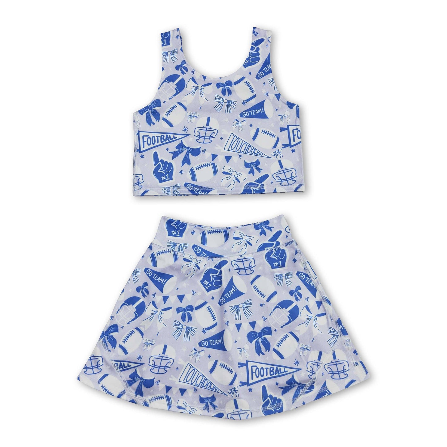 Straps orange bow football girls athletic dresses