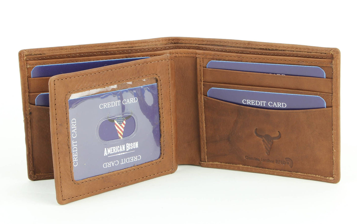 RFID Bifold w/Center I.D. Flap & Corner Contrast Notch 15715