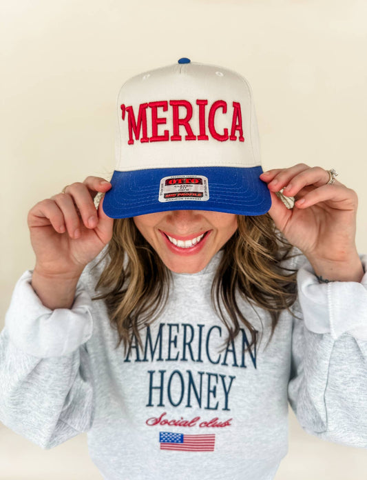 ‘Merica Embroidered Trucker Hat