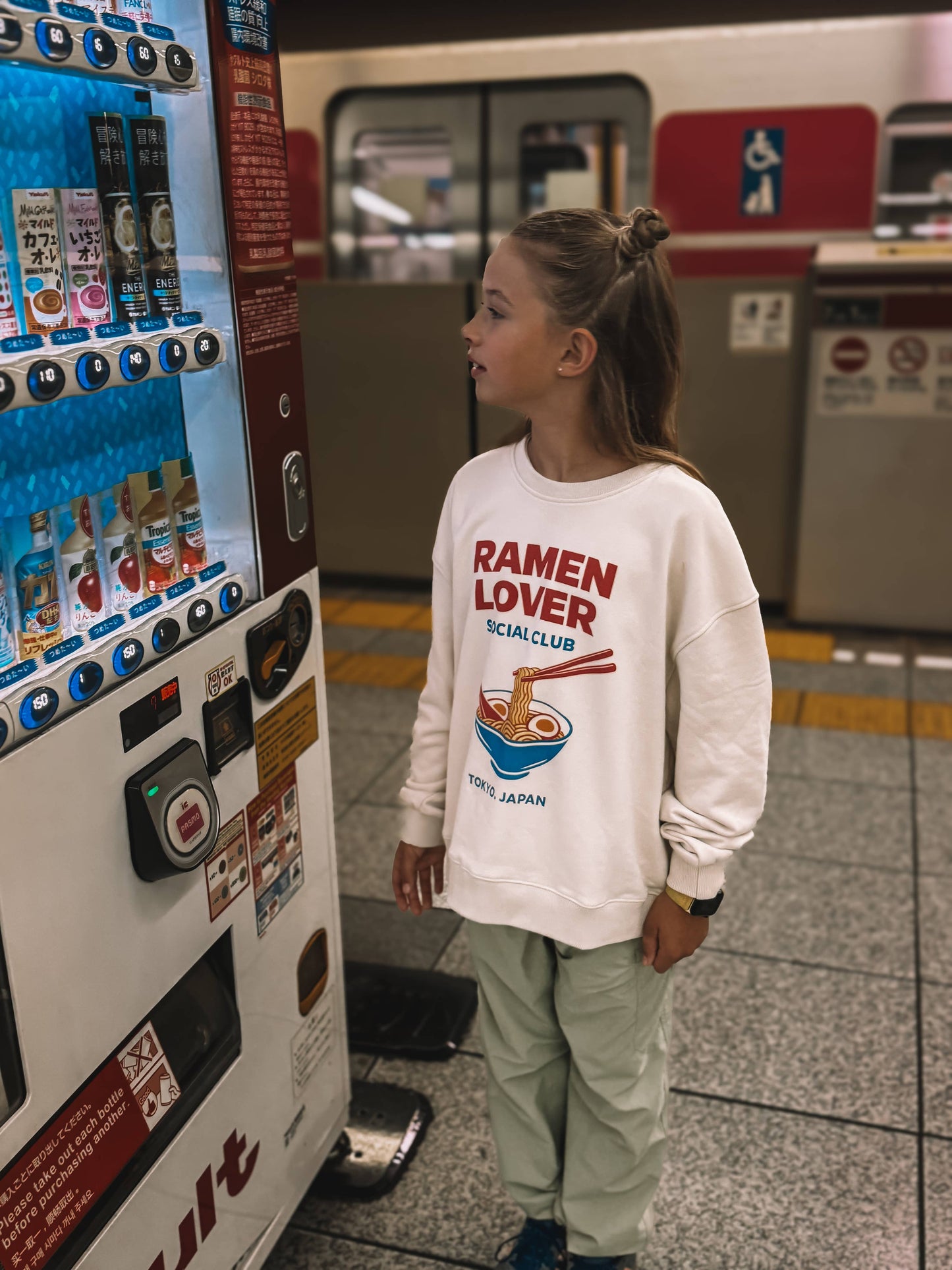 RAMEN LOVER SOCIAL CLUB pullover| oversized drop shoulder | KIDS