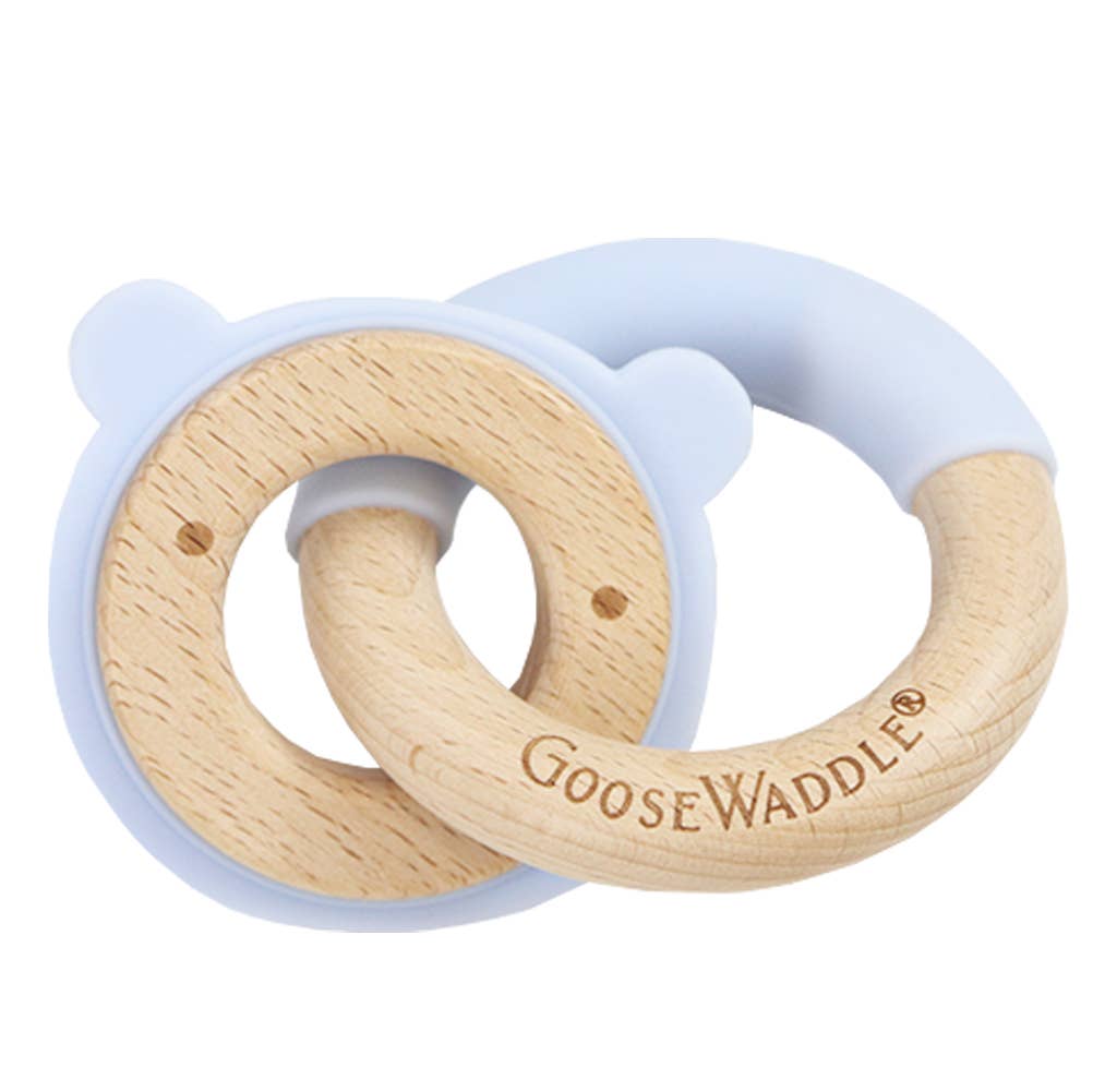 Silicone + Wood Double Teether