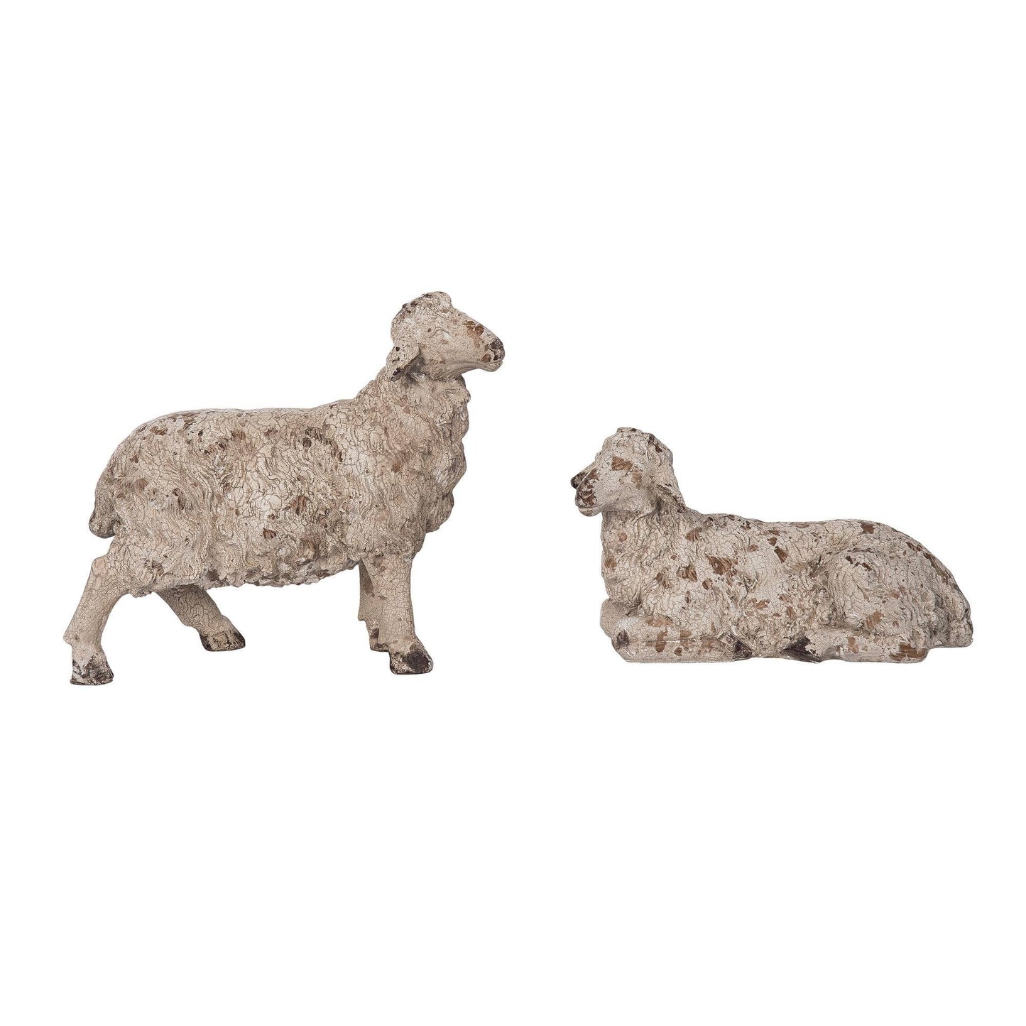Lamb Decor Figurines Set of 2 - Easter Resin Animals