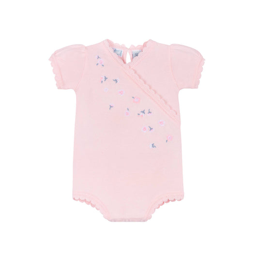 Girls Little Blossoms Knit Romper