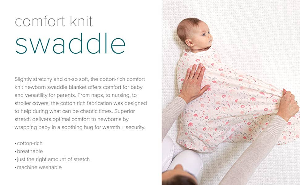 Poppy & Pink Swaddle Blanket 2 Pack