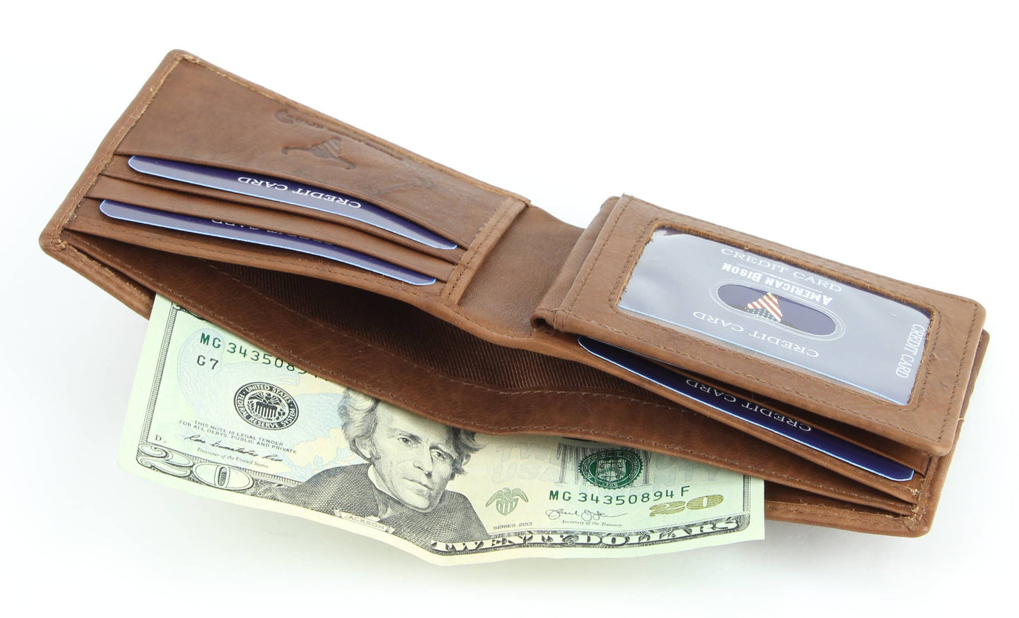 RFID Bifold w/Center I.D. Flap & Corner Contrast Notch 15715