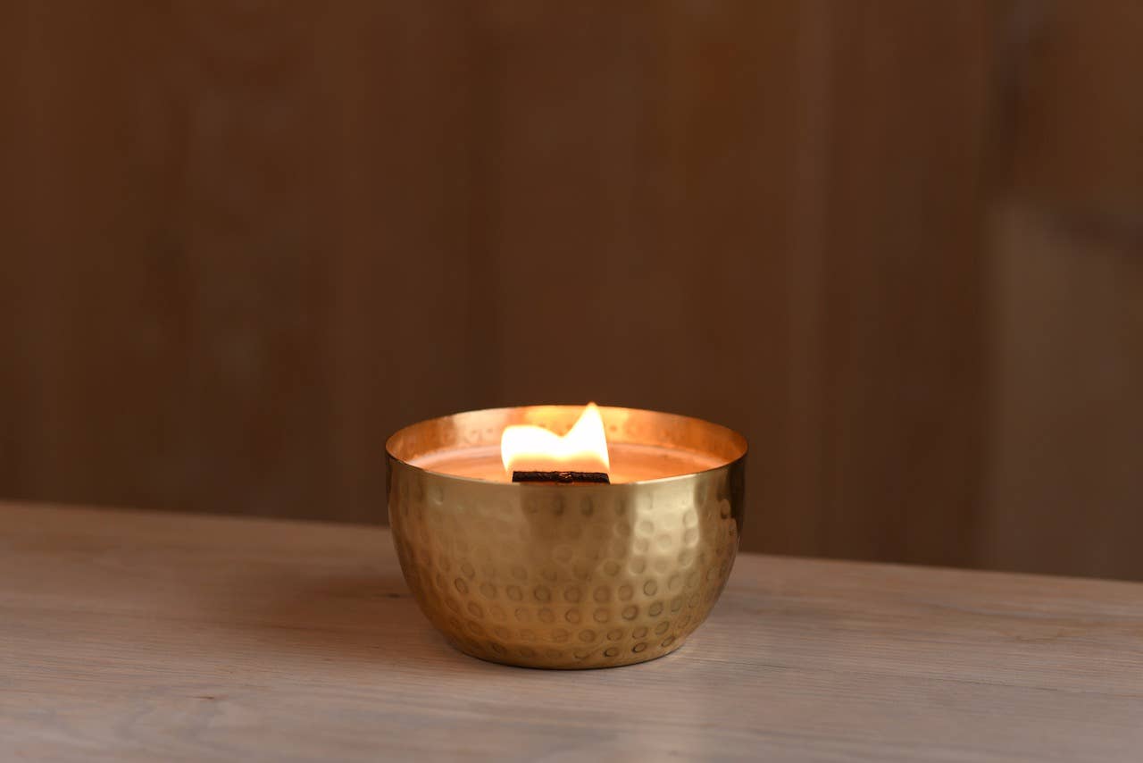 Spring Collection-Solid Brass 14oz Pure Soy Candle