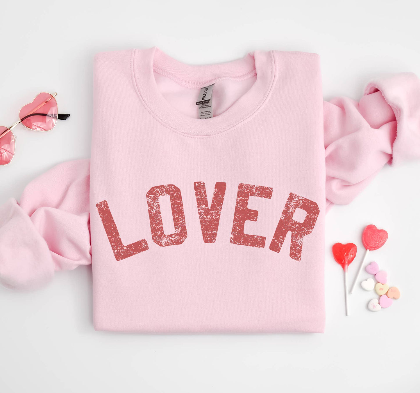 Lover Pink Sweatshirt, Valentine's Crewneck, Lover Shirt