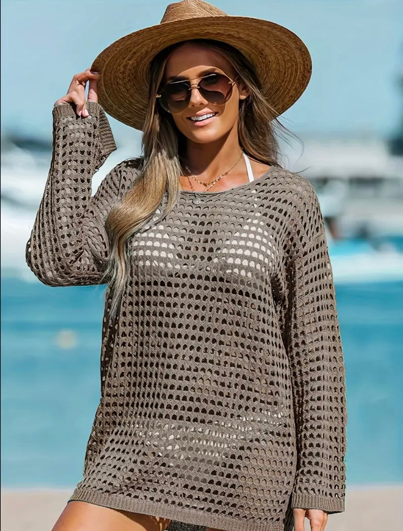 Camel Cover Up Dress