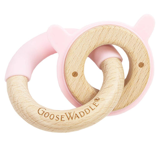 Rabbit Silicone & Wood Teethers