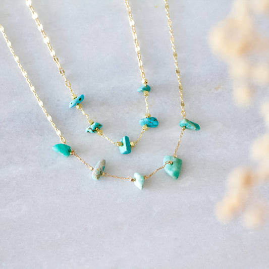 Nugget Necklace - Amazonite, Turquoise