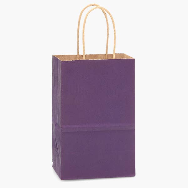 Recycled Kraft Color Paper Retail Shopping Bags