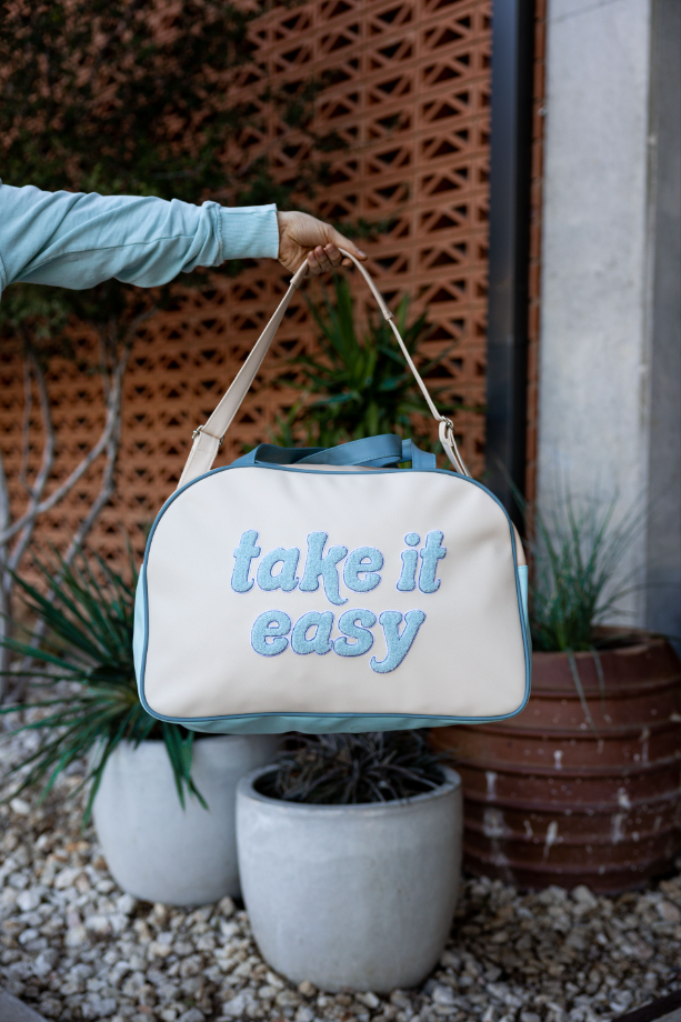 Duffle Bag - Take it Easy (Light Blue)
