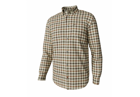 Hadley Luxe Button Down-Burke Tattersall Harvest