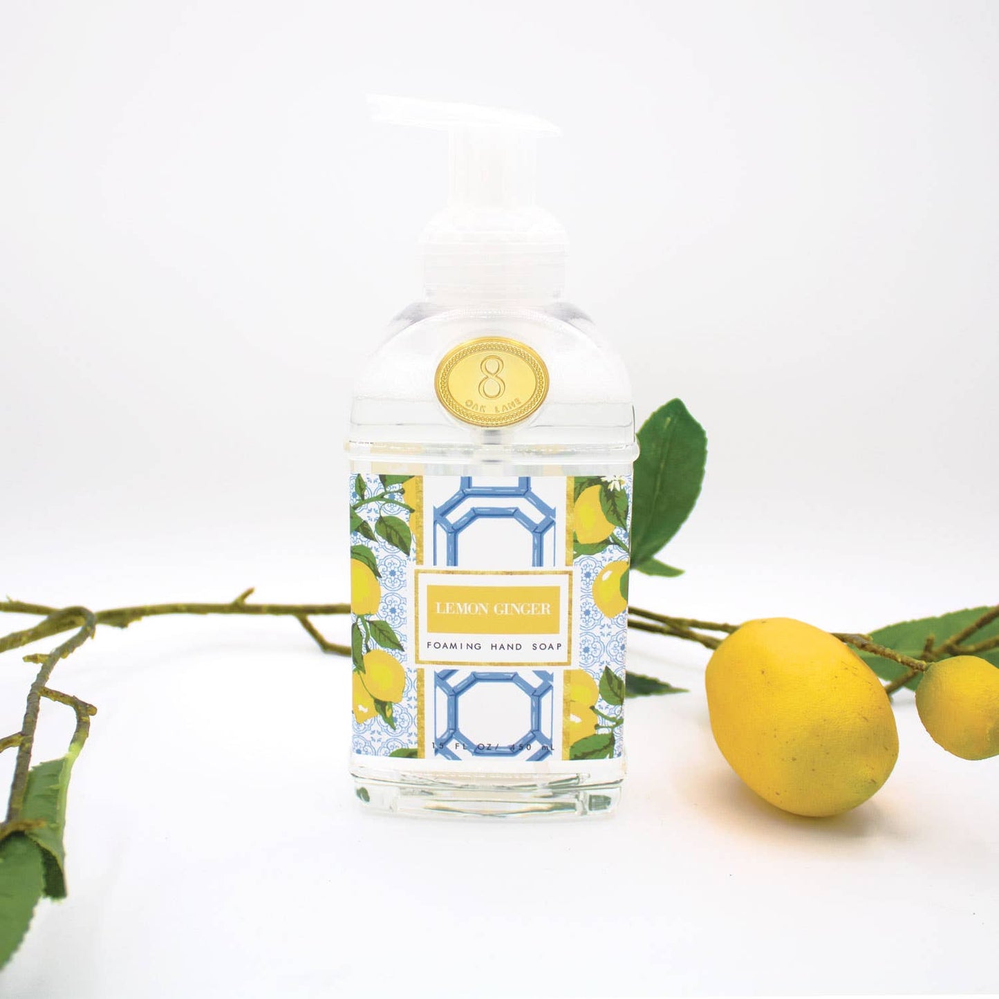 Lemon Ginger 15oz Foaming Hand Soap for Kitchen & Bath