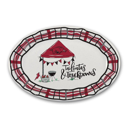 U of Arkansas Oval Platter