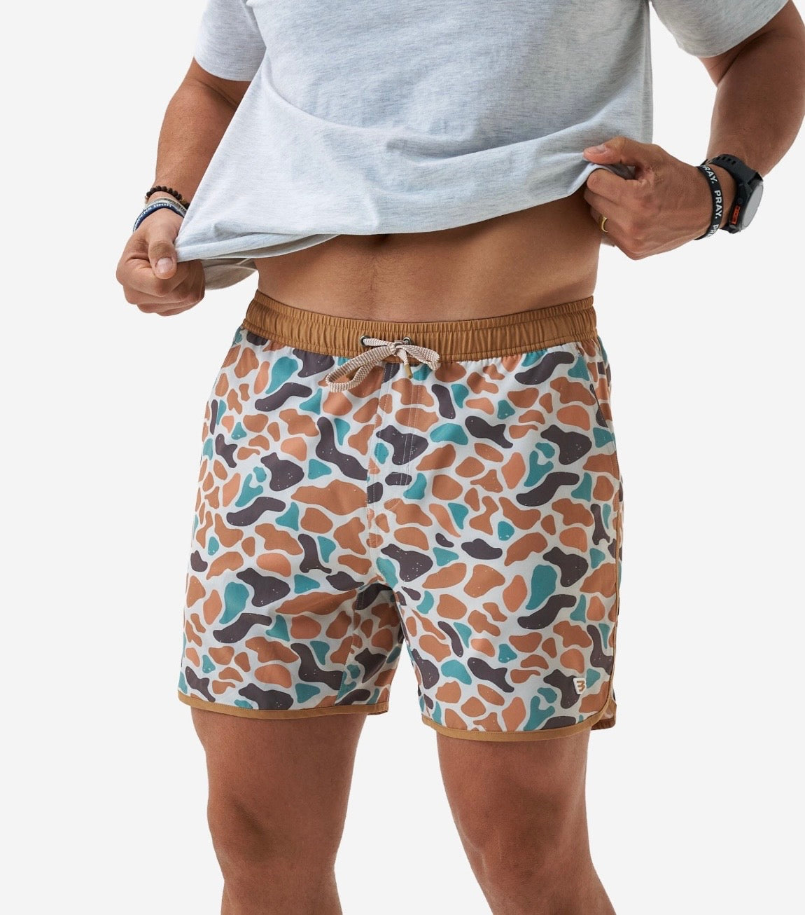 Burlebo Bayside Camo Swim Trunks