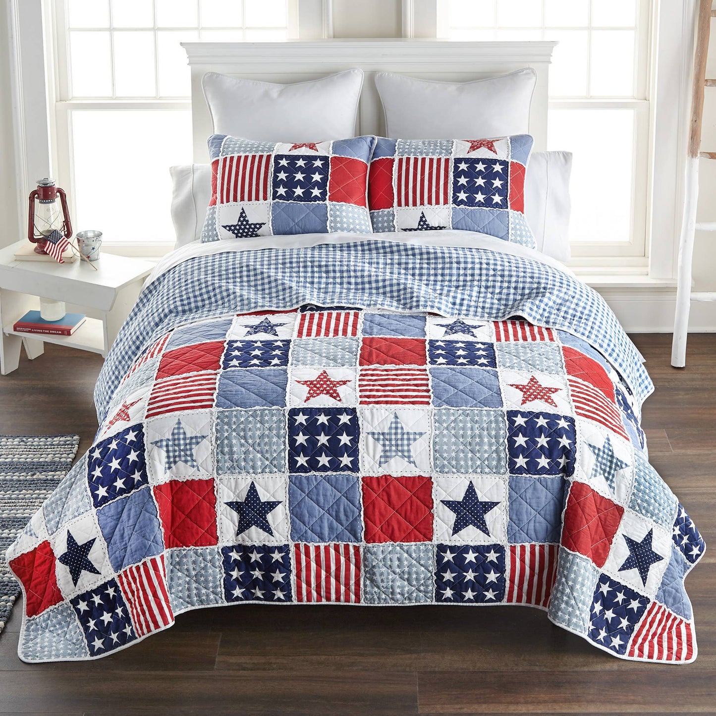 Star & Stripe Americana Cotton Quilt Collection