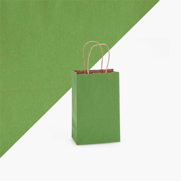 Recycled Shadow Stripe Kraft Paper Shopping Bags