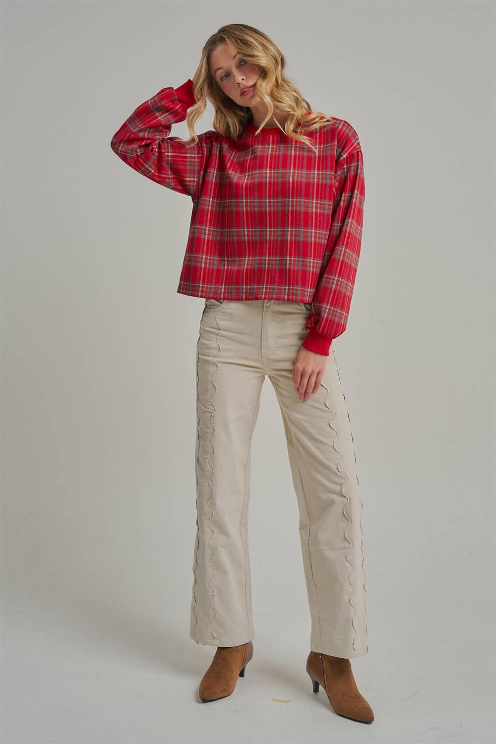 STRETCH CORDUROY WIDE LEG PANTS_JLB80071-03