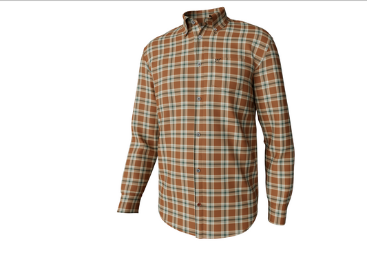 Hadley Luxe Button Down-Darby Plaid
