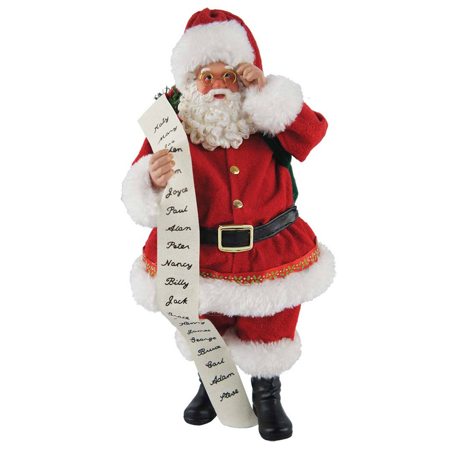 10" Traditional Santa with List