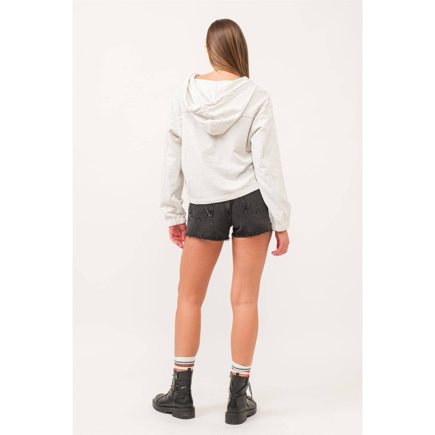 Buttoned Pocket Hoodie