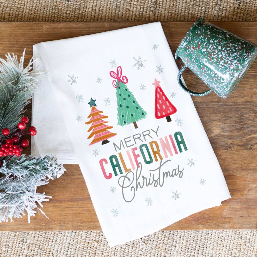 State Products, Kitchen Towel, Christmas Decor, Custom Towel