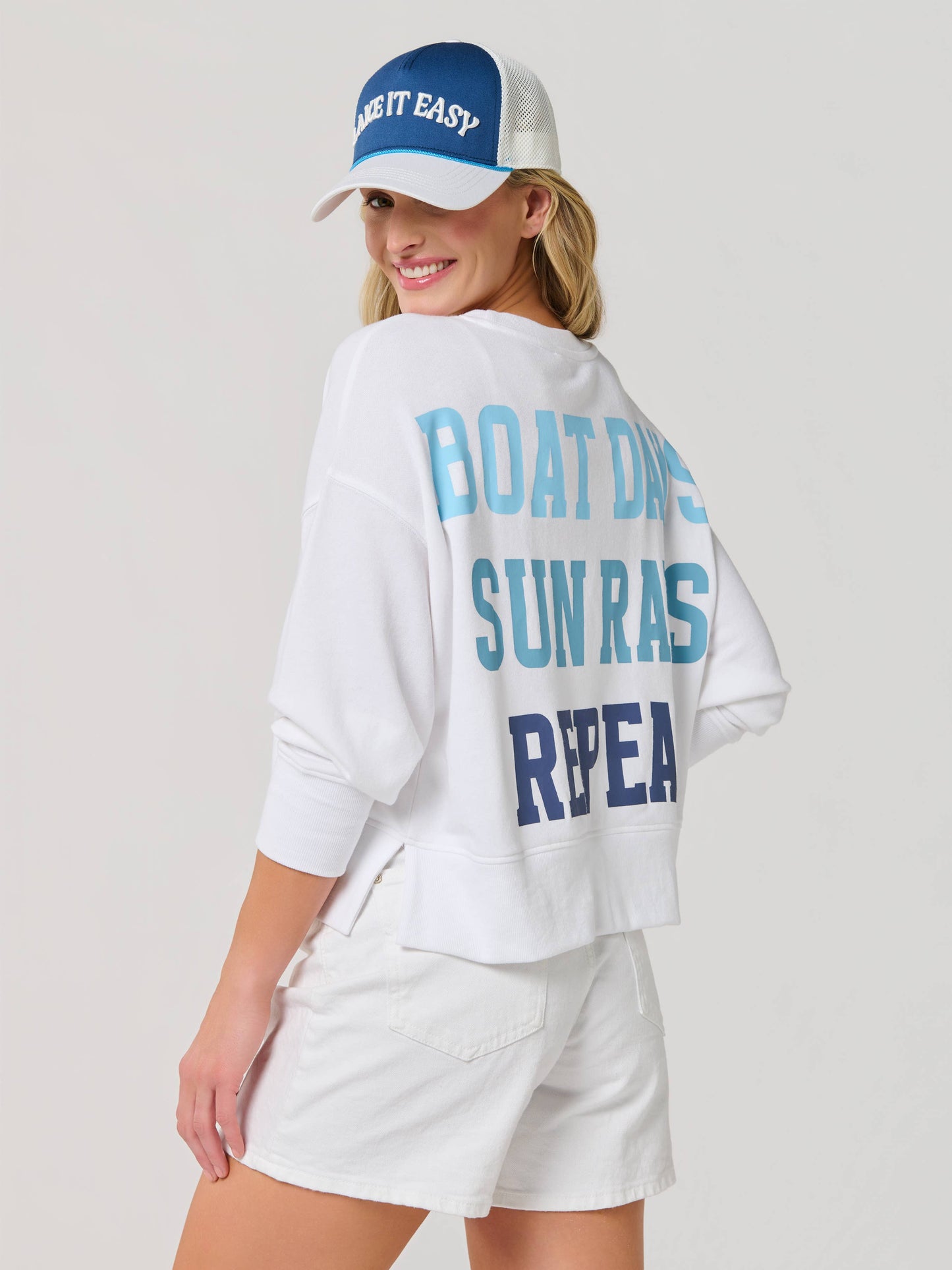 "BOAT DAYS, SUNRAYS, REPEAT" SWEATSHIRTS