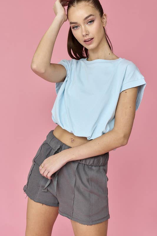 Emma Loose Fit Bubble Hem Top