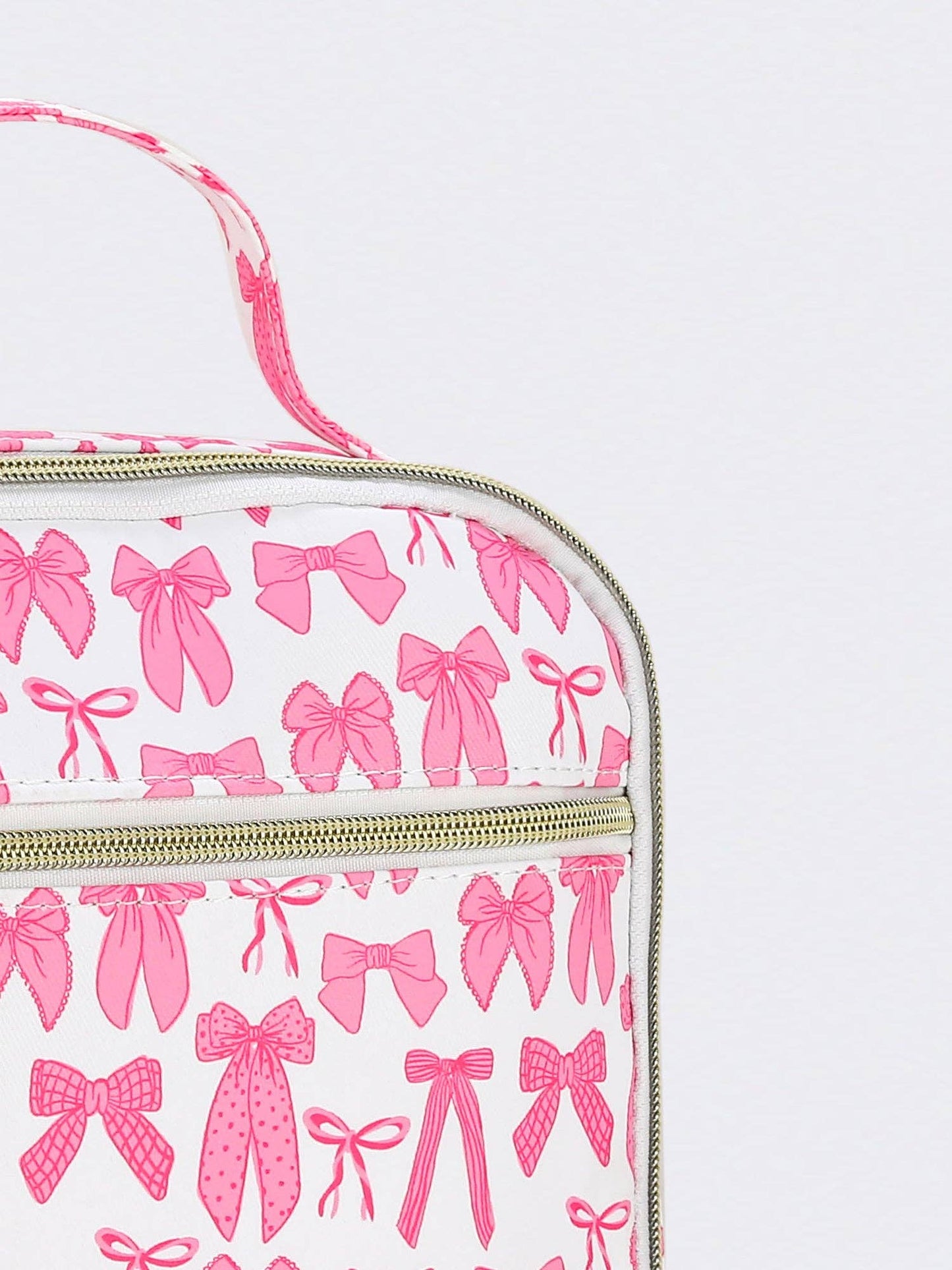 Bow Printed Canvas Lunchbox Bag