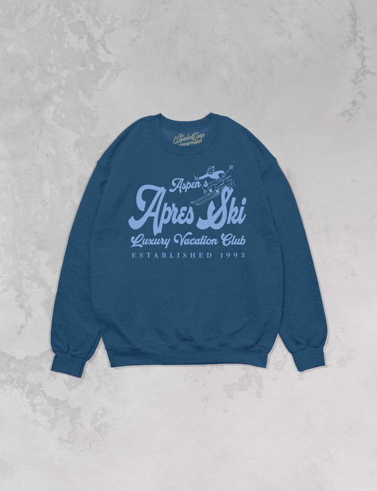 Apres Ski Vacation Club, Oversized Sustainable Sweatshirt