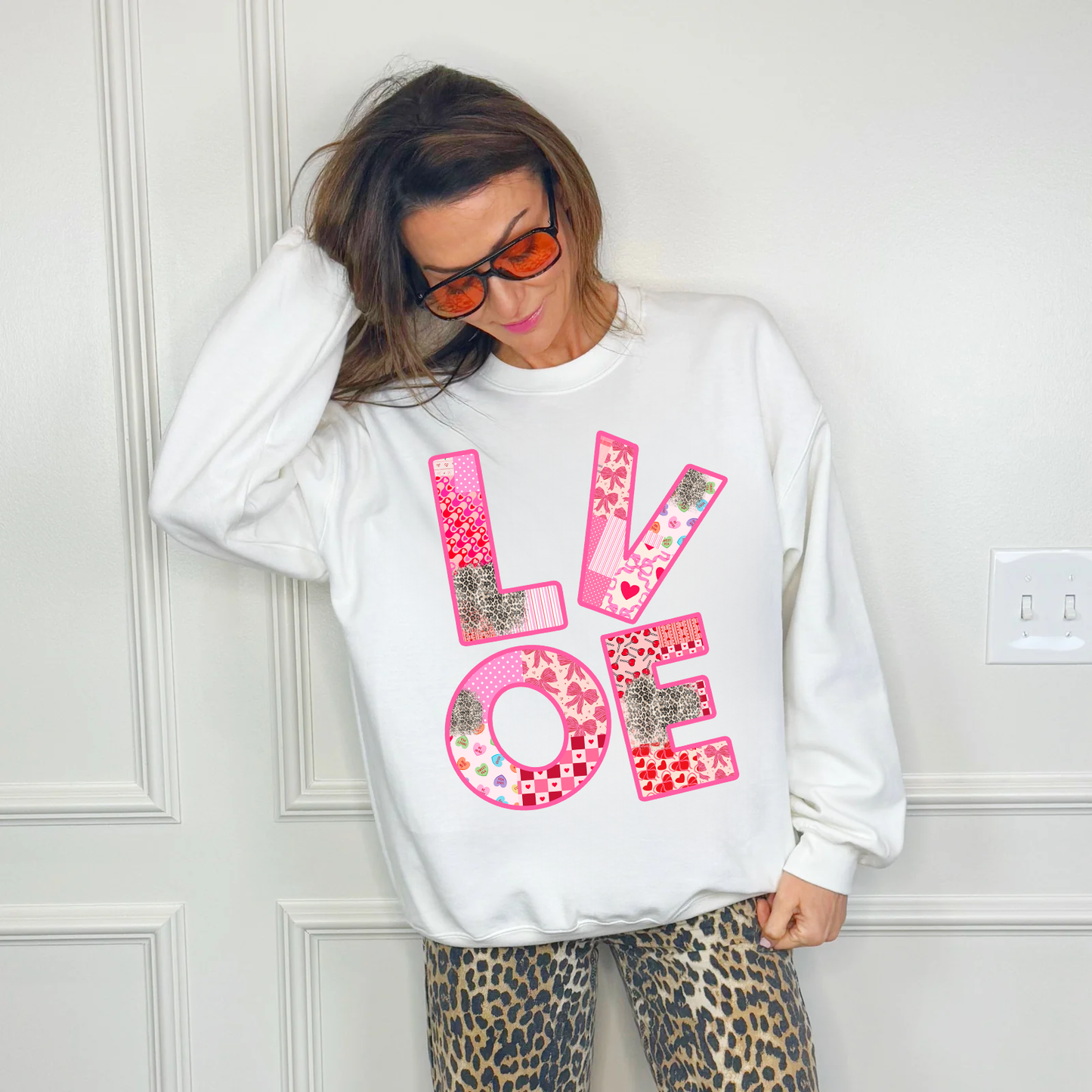 Patchwork Love Youth & Adult Sweatshirt